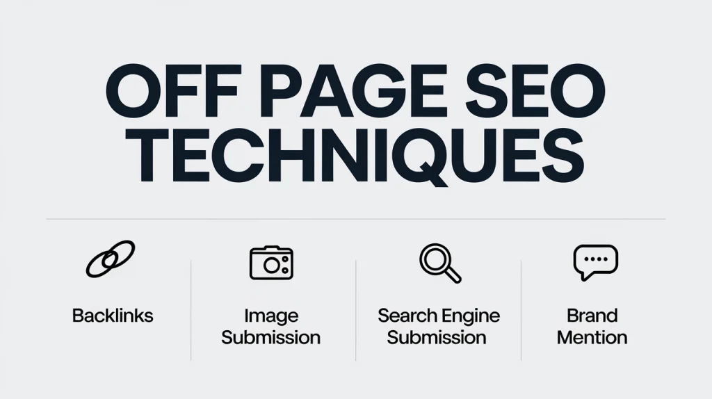 off page seo techniques 
